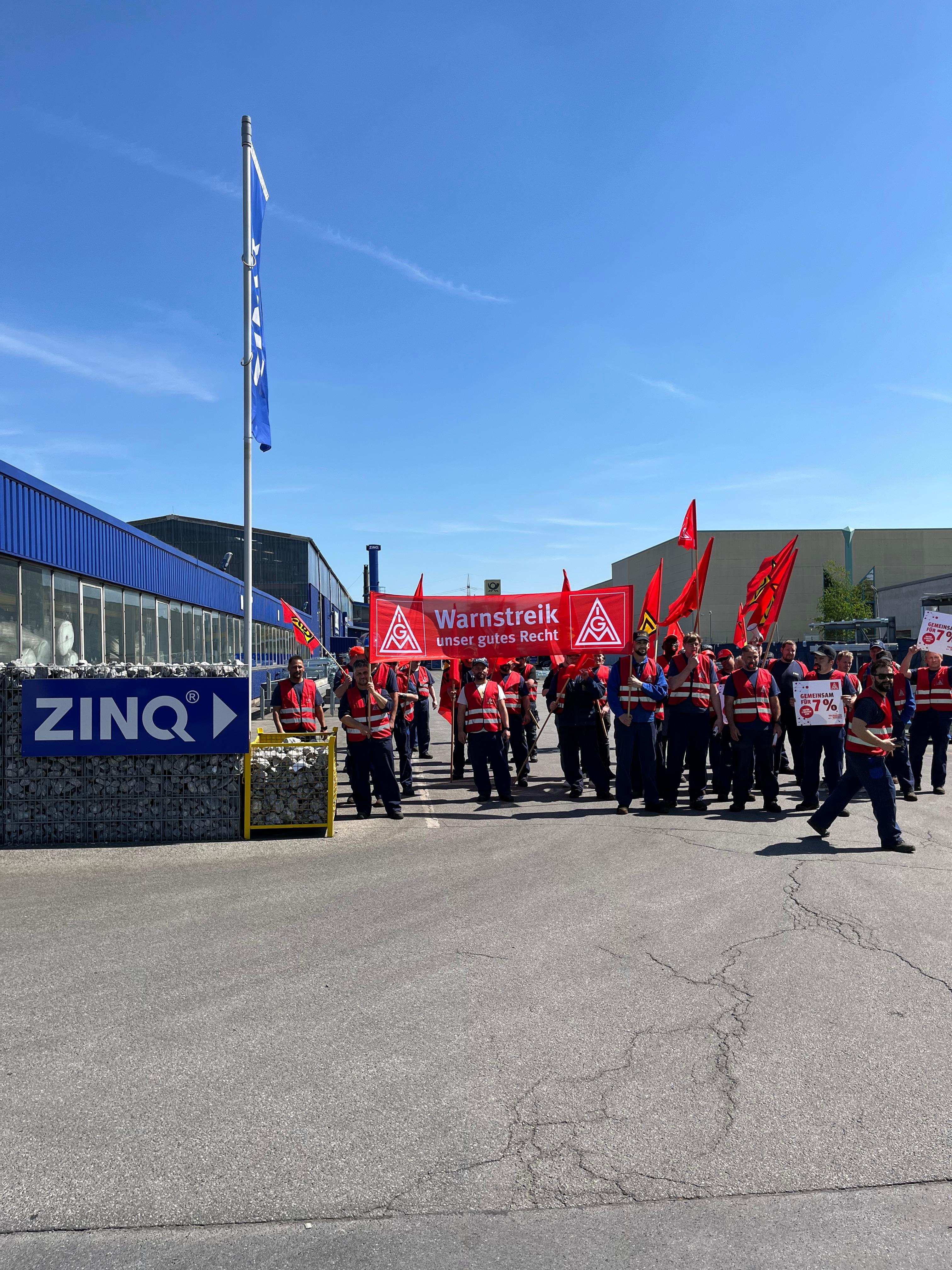 Warnstreik ZinQ 1