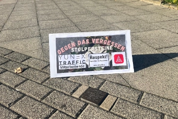 Gegen das Vergessen! Aktion Stolpersteine!