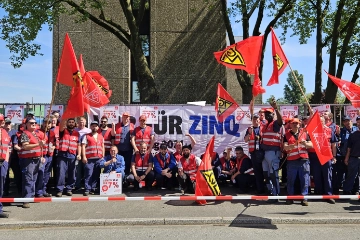 Warnstreik bei ZinQ in Essen