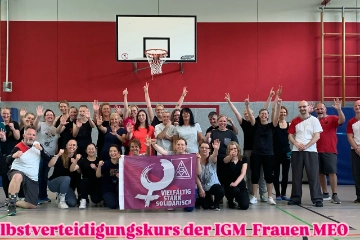 IG Metall MEO bietet einen Selbstverteidigungskurs für Frauen an