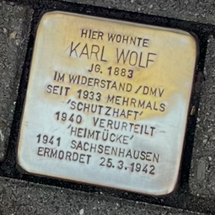 Stolperstein Karl Wolf